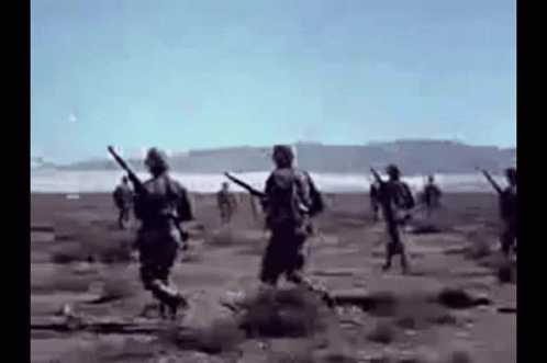 Mushroom Cloud Soldier Are Coming GIF