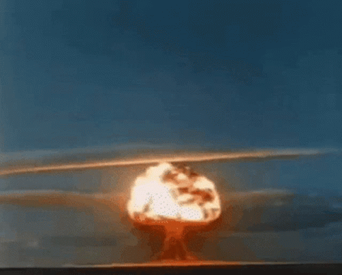Cloud Mushroom Atomic Bombings GIF