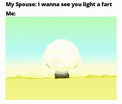 Mushroom Cloud Light Fart GIF
