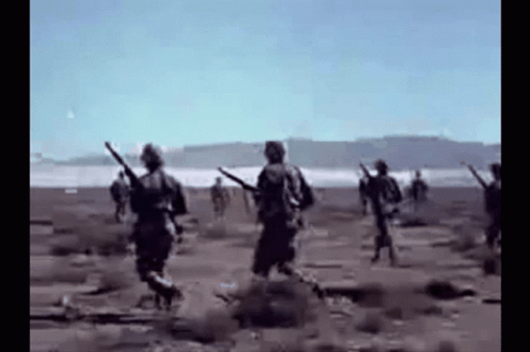 Mushroom Cloud Soldier Are Coming GIF