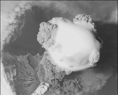 Mushroom Cloud View From Outer Space GIF