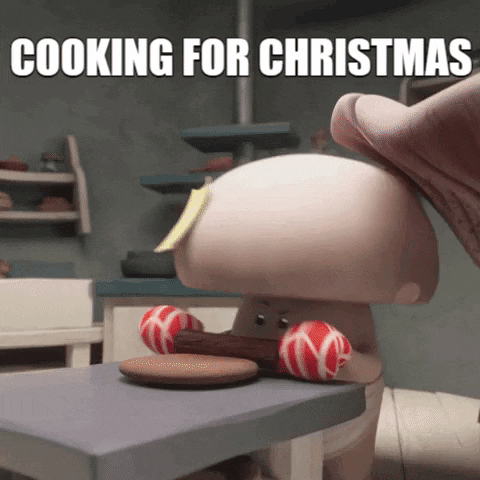 Mushroom Cook For Christmas GIF