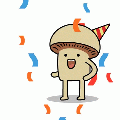 Mushroom Movie Dance Party GIF