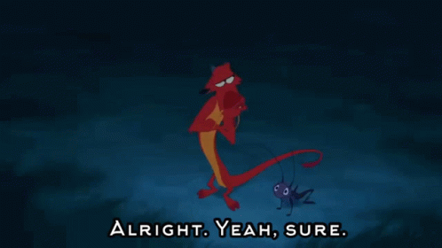 Mushu Says Go To Your Tent GIF