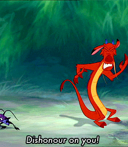 Mushu The Dragon Dishonor On You GIF