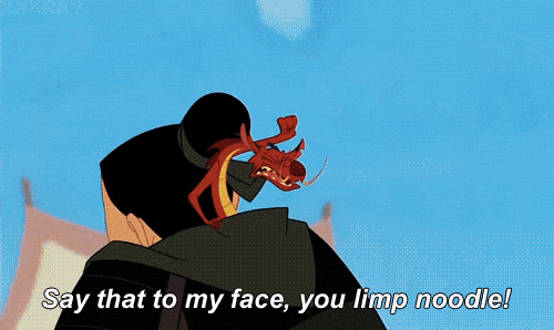 Mushu The Dragon Say That To My Face GIF