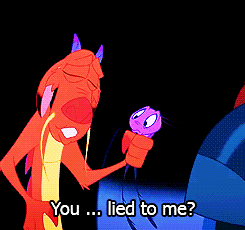 Mushu The Dragon Says You Lied To Me GIF