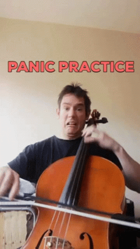 Musician Panic Practice GIF