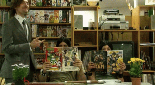 Funny Men Mustache GIF