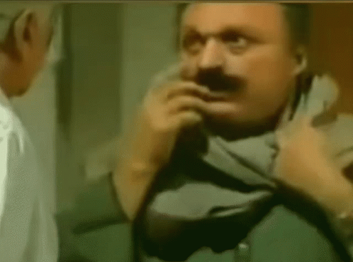 Funny Fake Mustache Reveal GIF