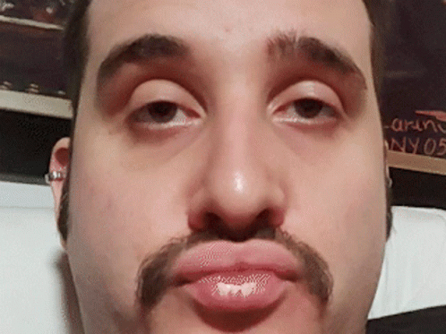 Daniel Duck Face Horshoe Mustache GIF