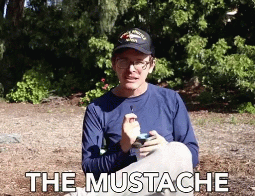 Idubbz Showing His Mustache GIF