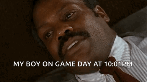 Mustache Man My Boy Game Day 10:01 PM GIF