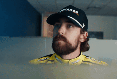 Mustached Man In Hat Peace Out GIF