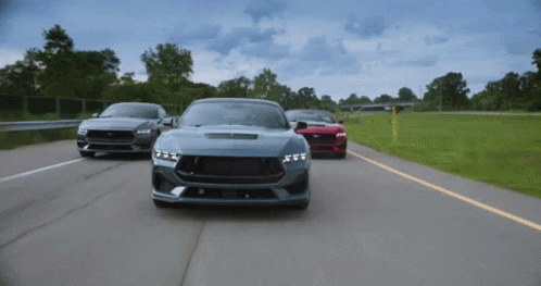 Mustang Ford Three Cars GIF