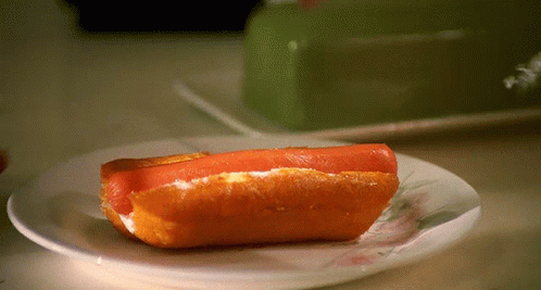 Mustard Sauce Weiner GIF