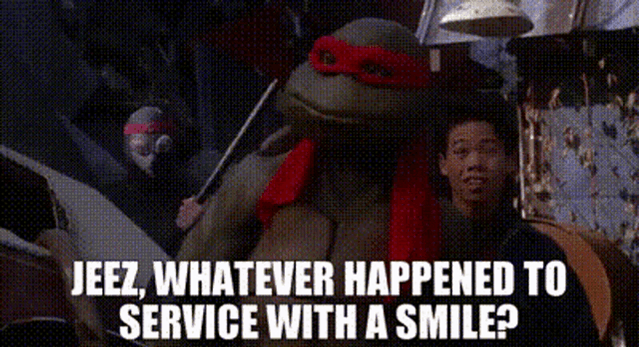 Mutant Ninja Turtle Raphael Customer Service GIF