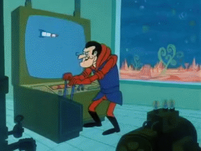 Muttley Saluting His Boss Dick Dastardly GIF