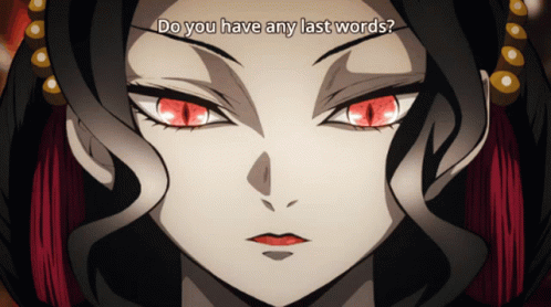Muzan Kibutsuji Demon Slayer Last Words GIF