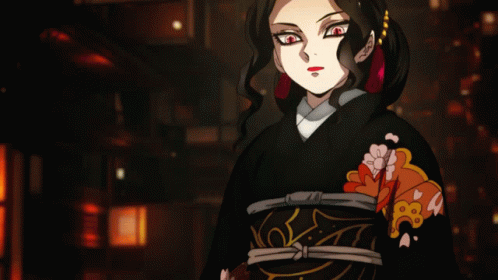 Muzan Kibutsuji Demon Slayer Intense Stare GIF