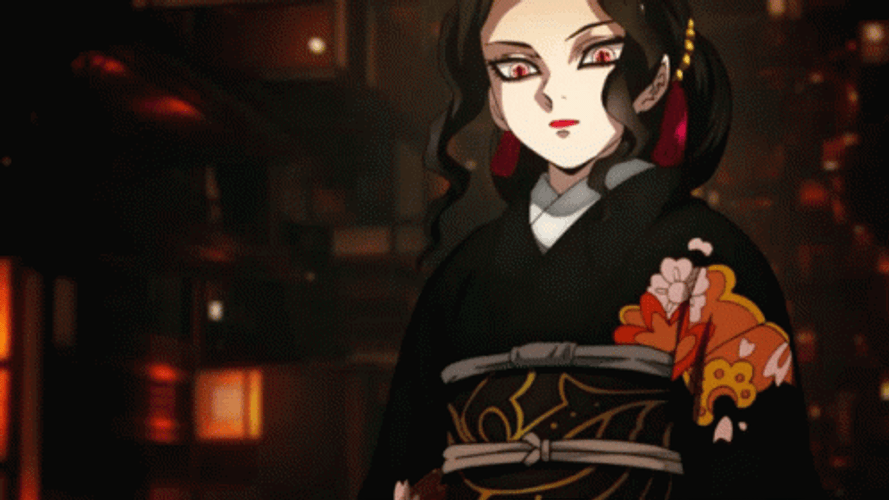 Muzan Kibutsuji Demon Slayer Intense Stare GIF