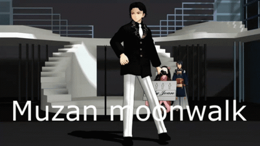 Muzan Kibutsuji Demon Slayer Moonwalk GIF