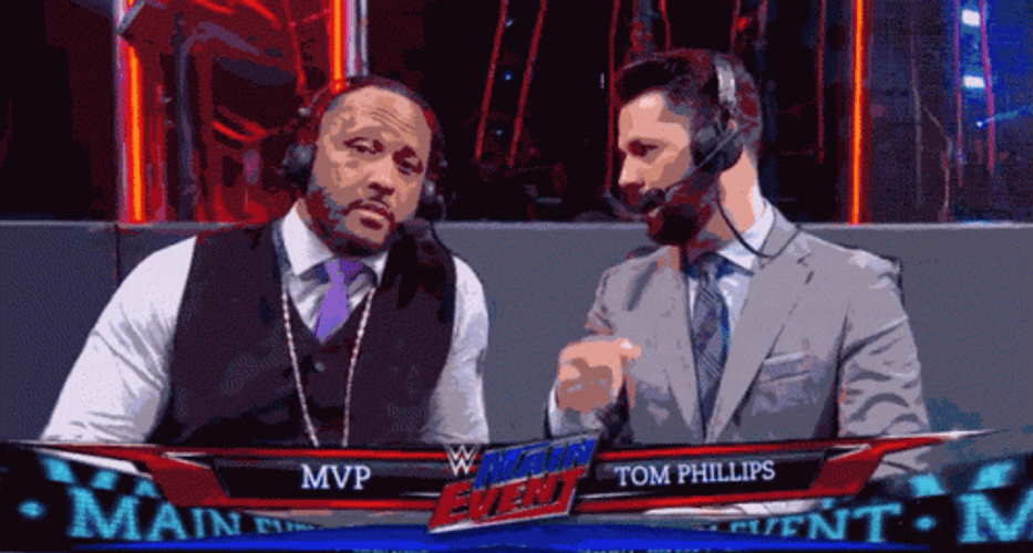 Mvp And Tom Phillips Talking About WWE GIF