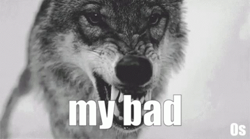My Bad Angry Grey Wolf GIF