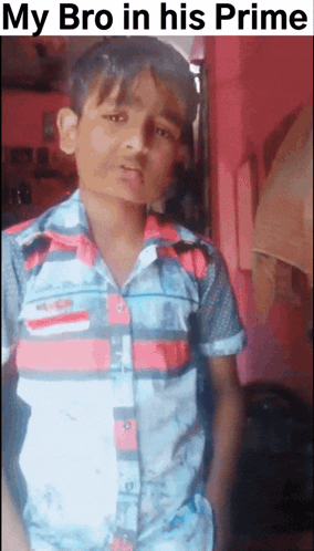 My Bro In His Prime Boy In Front Of Pink Wall GIF