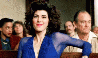 My Cousin Vinny Marisa Tomei In Blue Dress GIF