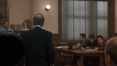 My Cousin Vinny Waving Hand In Courtroom GIF