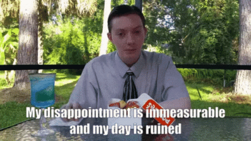 My Disappointment My Day Is Ruined GIF