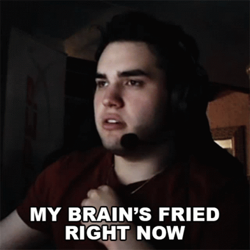 My Fried Brain Is Tired Right Now GIF