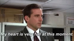 Michael Scott My Heart Is Very Full GIF