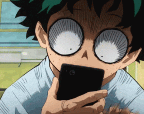 My Hero Academia Deku Scrolling GIF