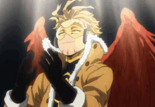 My Hero Academia Hawks Clapping GIF