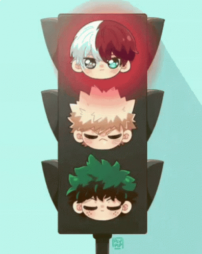 My Hero Academia Traffic Lights GIF