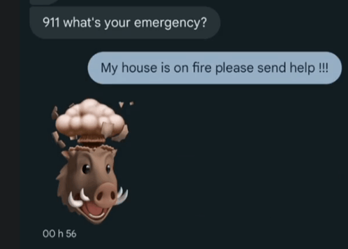 My House Is On Fire Send Help GIF
