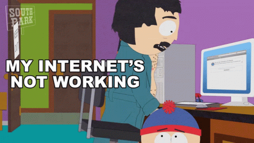 My first internet. Internet is not working.