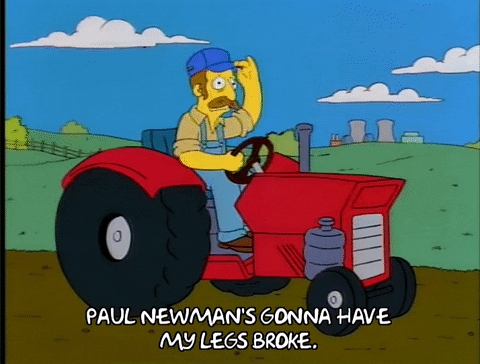 My Leg Broke Corn Farmer The Simpsons GIF