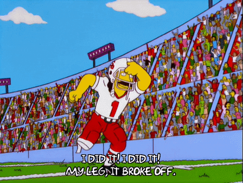 My Leg Faith Off The Simpsons GIF