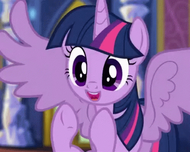 My Little Pony Clapping Happy Twilight Sparkle GIF