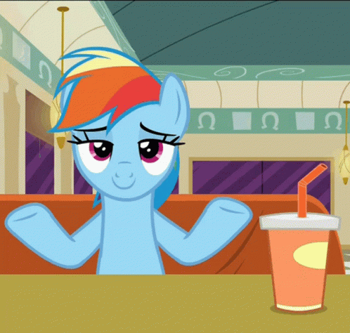 My Little Pony Rainbow Dash Smug Meme GIF