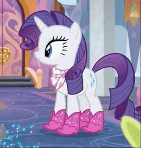 My Little Pony Rarity With Sparkling Pink Boots GIF