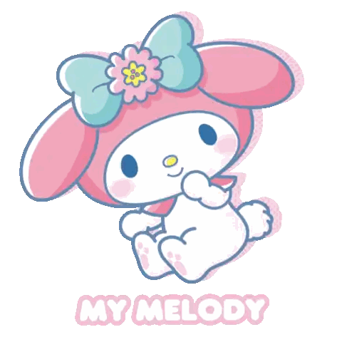 My Melody Cartoon With Flowers