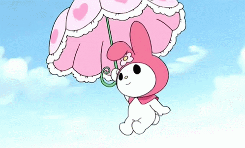 My Melody Flying GIF