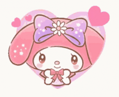 My Melody In A Heart GIF