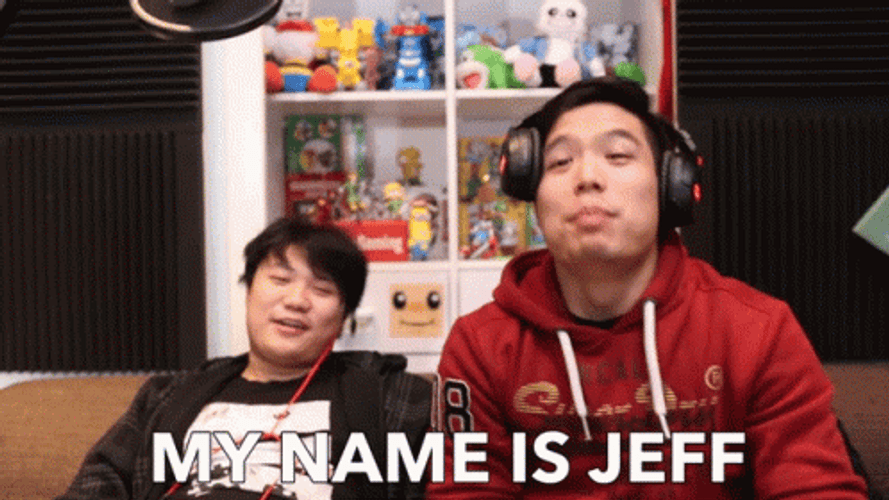 My Name Is Jeff Asian Guy Hand Gesture GIF