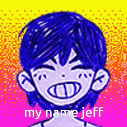My Name Is Jeff Laughing Omori Anime GIF