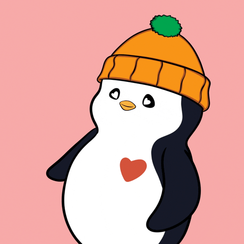 My Penguin Heart Tunnel Beating GIF